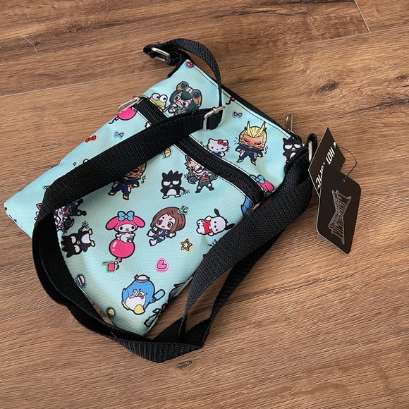 SANRIO (MY HERO ACADEMIA)-NWT Canvas Crossbody Bag - Picture 8 of 14
